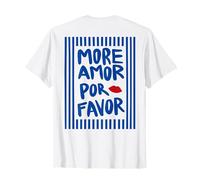 More Amor por Favor X Kiss - More Love Selflove Backprint Camiseta