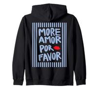 More Amor por Favor X Kiss - More Love Selflove Backprint Sudadera con Capucha