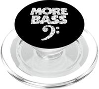 More Bass (Blanco Vintage) Más Bajo Bajista PopSockets PopGrip para MagSafe