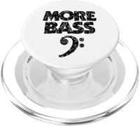 More Bass (Negro Vintage) Más Bajo Bajista PopSockets PopGrip para MagSafe