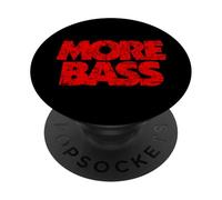 More Bass (Rojo Vintage) Más Bajo Bajista PopSockets PopGrip Adhesivo