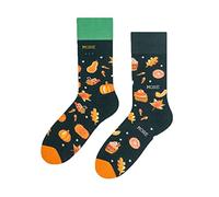 More Calcetines Que no Coinciden I I Calcetines Media Pierna Algodón Colores I Divertido Motivo Navideño I Calcetines Estampado Loco Multicolor I Calcetines Extraños para Hombres y Mujeres I 1 par