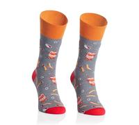 More Calcetines Que no Coinciden I I Calcetines Media Pierna Algodón Colores I Divertido Motivo Navideño I Calcetines Estampado Loco Multicolor I Calcetines Extraños para Hombres y Mujeres I 1 par