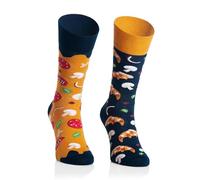 More Calcetines Que No Coinciden - Media Pierna Algodón Colores - Divertido Motivo Navideño - Estampado Loco Multicolor - Extraños para Hombres y Mujeres - 1 Par