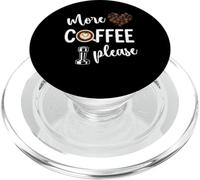 More Coffee Please Barista Latte Art Espresso Design PopSockets PopGrip para MagSafe