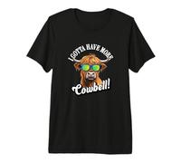 More Cowbell Heifer Scottish Highland Cow Lover Camiseta Premium