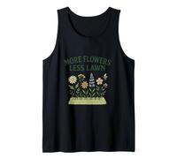 More Flowers, Less Lawn Save The Bees No Mow Pollinator Camiseta sin Mangas