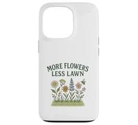 More Flowers, Less Lawn Save The Bees No Mow Pollinator Carcasa para iPhone 13 Pro