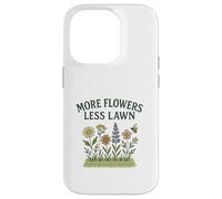 More Flowers, Less Lawn Save The Bees No Mow Pollinator Carcasa para iPhone 14 Pro