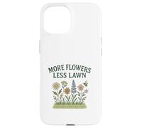 More Flowers, Less Lawn Save The Bees No Mow Pollinator Carcasa para iPhone 15