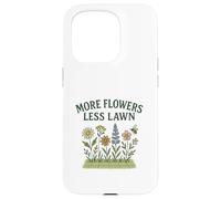 More Flowers, Less Lawn Save The Bees No Mow Pollinator Carcasa para iPhone 15 Pro