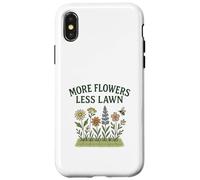 More Flowers, Less Lawn Save The Bees No Mow Pollinator Carcasa para iPhone X/XS