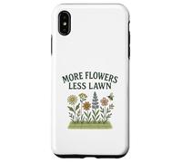 More Flowers, Less Lawn Save The Bees No Mow Pollinator Carcasa para iPhone XS MAX