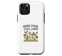 More Food Less Lawn Urban Farming No Mow Movement Carcasa para iPhone 11 Pro