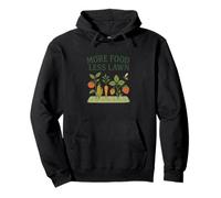 More Food Less Lawn Urban Farming No Mow Movement Sudadera con Capucha