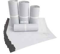 MORE FREE-100 Bolsas para Paquetes 40x55CM, Sobres de Embalaje Autoadhesivos, Bolsas Plástico para Ropa (100PCS)