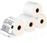 MORE FREE-4 rollos (1400 etiquetas) Etiquetas Térmicas de envío, 4 "x 6", Etiquetas de Rollo etiquetas impermeables para el transporte,Etiqueta (100 mm x 150 mm) para embalaje(350/rollo x 4 rollos)