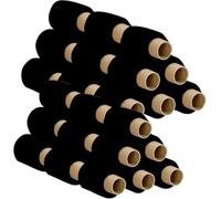 MORE FREE-Mini Film Transparente o Negro Estirable para Embalar, Película Adhesiva 260 grs x 100 mm,Envoltura Elástica Transparente por Cajas de Embalaje de Paquetes (Mini Film Negro, Rollo 32)