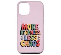 More Kindness Less Chaos Kids Boys Positive Saying Be Kind Carcasa para iPhone 12/12 Pro