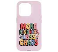 More Kindness Less Chaos Kids Boys Positive Saying Be Kind Carcasa para iPhone 15 Pro