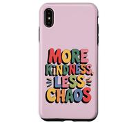 More Kindness Less Chaos Kids Boys Positive Saying Be Kind Carcasa para iPhone XS MAX