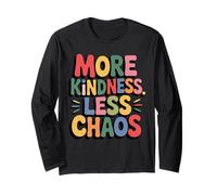 More Kindness Less Chaos Kids Boys Positive Saying Be Kind Manga Larga