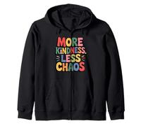 More Kindness Less Chaos Kids Boys Positive Saying Be Kind Sudadera con Capucha
