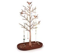 MORE&LESS Soporte de joyería de árbol grande de metal, puede colgar collares, anillos, pulseras, etc.,