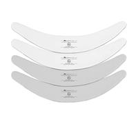 More of Me to Love Forro de abdomen de algodón orgánico y bambú, paquete de 4 unidades, XL (2 blanco perla y 2 gris piedra)