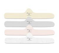 More of Me to Love Forro de brasier de algodón orgánico y bambú, paquete de 4 (blanco perla, rosa rubor, gris piedra, beige cervatillo), Blanco, rosa, gris, beige, Medium