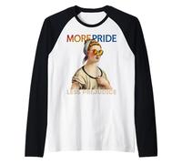 More Pride, Less Prejudice: LGBTQ+ Equality Tee Camiseta Manga Raglan