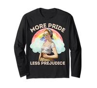 More Pride, Less Prejudice: LGBTQ+ Equality Tee Manga Larga