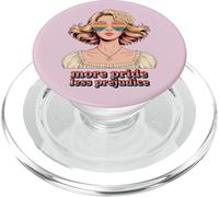 More Pride Less Prejudice Rainbow Heart Gafas de Sol Libertad PopSockets PopGrip para MagSafe