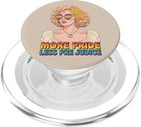 More Pride Less Prejudice Rainbow Heart Gafas de Sol Libertad PopSockets PopGrip para MagSafe