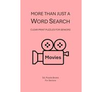 More Than Just a Word Search: Movies (SJL Puzzle Books for Seniors)