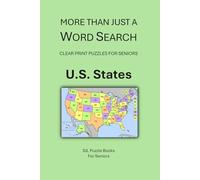 More Than Just a Word Search: U.S. States (SJL Puzzle Books for Seniors)
