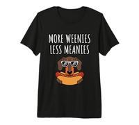 More Weenies Less Meanies Dachshund Lover Funny Dog Saying Camiseta Premium
