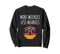 More Weenies Less Meanies Dachshund Lover Funny Dog Saying Sudadera