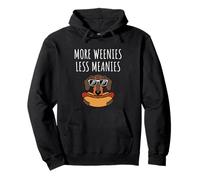 More Weenies Less Meanies Dachshund Lover Funny Dog Saying Sudadera con Capucha
