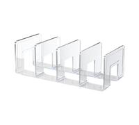 Moreeulsi 42cm Divisores Estante Organizador De Bolso para Armario, Separador De Bolsas, Apilables Armario De Gran Soporte De Bolso De Apertura, Separadores De Estantes Acrilico De 4 Rejillas