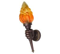 Moreeulsi 48.5cm Lámpara De Pared Con Forma De Antorcha Creativa, Lámpara Colgante Pared Arte Vintage Decorativa, Pared Creativa Luz Antorcha Mano Clásica, Apliques Pared Con Llama