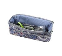 Moreeulsi Bolsa organizadora de utensilios de cocina para camping, 32 x 12 x 12 cm, bolsa de almacenamiento de utensilios de camping, portátil, tenedor, cuchara, palillos, bolsa organizadora para