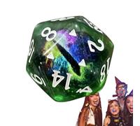 Moreeulsi Cubo de Ojos de dragón - Bolsa de 20 Dados, Juego de Dados RPG de poliedro de diseño Hecho a Mano con Bordes Afilados y Hermosas inclusiones para la estética