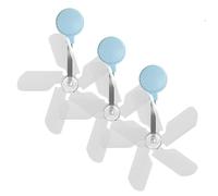 Moreeulsi Deflector de aire acondicionado ajustable, deflectores de dirección ajustable de 360 grados, 3 piezas de guía de ventilador de CA para calefacción de refrigeración antisoplado