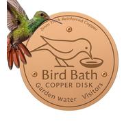 Moreeulsi Disco de purificación de baño para pájaros, limpiador de baño de pájaros, accesorios de alimentador, placa purificadora de soporte de triple punto para patio, fuente, jardín, cuenco, césped