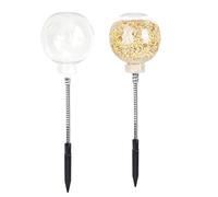 Moreeulsi Dispensador de Comida para Pollo, para Aves de Corral con estaca, dispensador Recargable para gallinas, Gallo, Ejercicio, jardín, cobertizo al Aire Libre