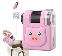 Moreeulsi Microscopio para niños | Kits de Ciencia de microscopio 80X, Juguetes científicos con Luces LED, Kit Stem de Mano para Actividad de Experimento