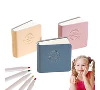 Moreeulsi Paquete de 3 cuadernos de bocetos de acuarela con textura de 5 cm, cuaderno portátil de textura cuadrada de tapa dura, pequeño libro de acuarela de viaje, cuaderno de negocios, cuaderno de