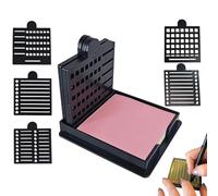 Moreeulsi Post It - Soporte para notas adhesivas, organizador portátil reutilizable con plantilla para carpeta, escritorio, planificación, lugar de trabajo, papel, profesor, escuela