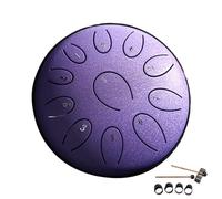 Moreeulsi Tambor de lengua de acero, 15,2 cm, 11 tonos, tambor etéreo para meditación, yoga, zen, instrumento de tambor impermeable para jardín, tambor de lluvia para exteriores